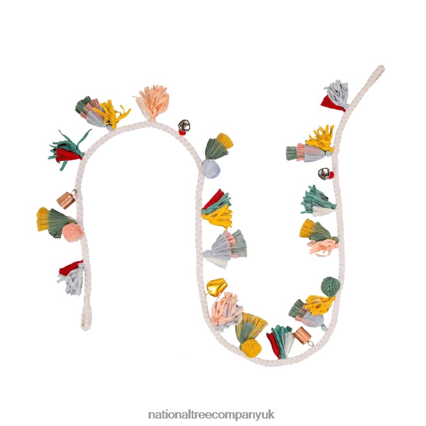 Greenery | National Tree Company 72 HGTV Home Collection Multicolor Boho Garland F2L4F420